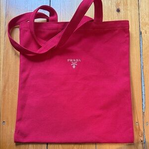 Prada Scarlet Red Tote Bag